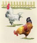 Click for more details of Farmyard Chickens (cross stitch) by Anne Peden