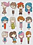 Click/tap for more details of Fashion Sampler (cross stitch) by Artmishka