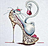 Click for more details of Fashionista Cat (cross stitch) by Design Works
