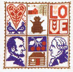 Click/tap for more details of February (cross stitch) by The Prairie Schooler