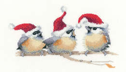 Click/tap for more details of Festive Chicks (cross stitch) by Valerie Pfeiffer