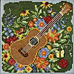 Click for more details of Festive Guitar (beadwork) by Mill Hill