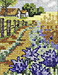 Click for more details of Field of Lavender (cross stitch) by Permin of Copenhagen