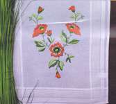 Field Poppies Table Covers - 80 x 80 cms table cover