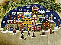 Click/tap for more details of Fiocchi Di Neve In Una Notte D'inverno (Snowflakes on a Winter Night) (cross stitch) by Lilli Violette