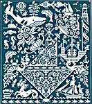 Click for more details of Fish 'N Ships (cross stitch) by Long Dog Samplers