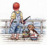 Click for more details of Fishing (cross stitch) by Bobbie G. Designs