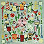 Click for more details of Five O'Clock (cross stitch) by Ink Circles