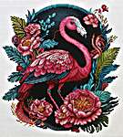 Click/tap for more details of Flamingo Tropical (cross stitch) by Les Petites Croix de Lucie