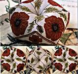 Click for more details of Flanders Fields Biscornu (cross stitch) by Heartstring Samplery