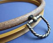 Click/tap for more details of Flexi-Hoops Woodgrain Circular (picture frames) by Siesta Frames