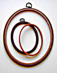 Flexi-Hoops Woodgrain - 5 x 7 inch (13 x 18 cm) Oval