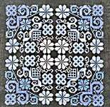 Click/tap for more details of Flip-Flopped Geometry (cross stitch) by Works by ABC