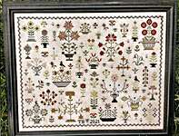 Click/tap for more details of Floral Motif Sampler (cross stitch) by The Scarlett House