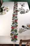 Click/tap for more details of Floral Tablecover (cross stitch) by Permin of Copenhagen