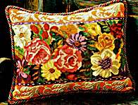 Click/tap for more details of Floribunda (tapestry) by Glorafilia