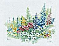 Click/tap for more details of Flower Explosion (cross stitch) by Lanarte