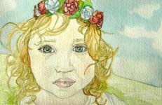 Click for more details of Flower Fairy (watercolour on paper) by Julie Peden