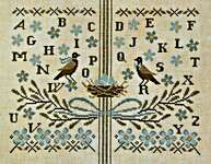 Click/tap for more details of Flower Garden Sampler (cross stitch) by Artful Offerings
