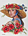 Click for more details of Flower Hat (cross stitch) by Merejka