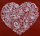 Click for more details of Flower Lace Heart (cross stitch) by Alessandra Adelaide Needleworks
