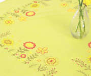 Click for more details of Flower Meadow Table Cover (embroidery) by Rico Design