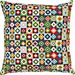 Click/tap for more details of Flowers Cushion (cross stitch) by Permin of Copenhagen