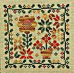 Click/tap for more details of Flowers For Fall (cross stitch) by Little Stitch Girl