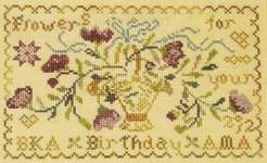 Click for more details of Flowers for You (cross stitch) by Blackbird Designs