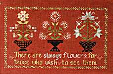 Click/tap for more details of Flowers For You (cross stitch) by Jeannette Douglas