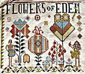 Click/tap for more details of Flowers Of Eden (cross stitch) by Hands to Work