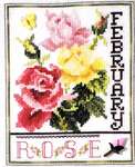 Click for more details of Flowers of the Month - February Rose (cross stitch) by Stoney Creek