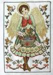 Click for more details of Folk Art Angel (cross stitch) by Lesley Teare