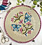 Click/tap for more details of Folk Art Butterfly (cross stitch) by Little Dove Designs