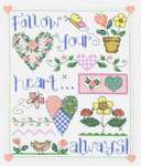 Click for more details of Follow Your Heart (cross stitch) by Imaginating