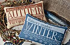 Click/tap for more details of For All The Seasons II (cross stitch) by Erica Michaels