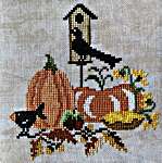Click for more details of For The Birds - Pumpkin Box (cross stitch) by Keslyn's