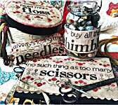 Click/tap for more details of For The Love Of Stitching (cross stitch) by Heartstring Samplery