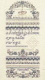 Click/tap for more details of Forget Me Not Sampler (hardanger) by The Sweetheart Tree