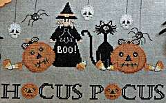 Click/tap for more details of Foto Di Gruppo Halloween (Halloween Group Photo) (cross stitch) by Serenita di Campagna