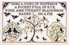 Click for more details of Four and Twenty Blackbirds (cross stitch) by Rosewood Manor