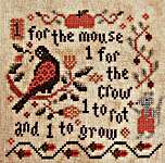 Click/tap for more details of Four Seeds (cross stitch) by Annie Beez Folk Art