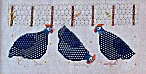 Click/tap for more details of Fowl Play (cross stitch) by Cosford Rise