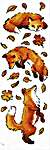 Click for more details of Foxes in the Leaves (cross stitch) by Riolis