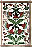 Click for more details of Fraktur Flowers (cross stitch) by Kathy Barrick
