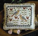 Click/tap for more details of Fraktur Friends (cross stitch) by Plum Street Samplers