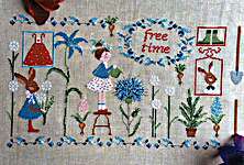 Click/tap for more details of Free Time (cross stitch) by Lilli Violette
