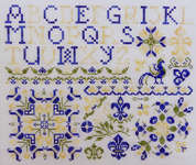 Click/tap for more details of French Country Sampler (cross stitch) by Rosewood Manor