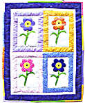 Click for more details of Fresh Flowers (patchwork and quilting) by Bobbie G. Designs