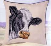 Click for more details of Fresian Cow Cushion (cross stitch) by Permin of Copenhagen